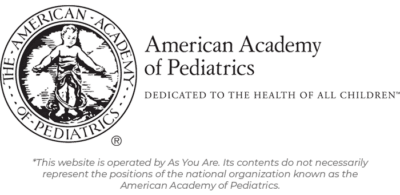 American Academy of Pediatrics Logo in black and white