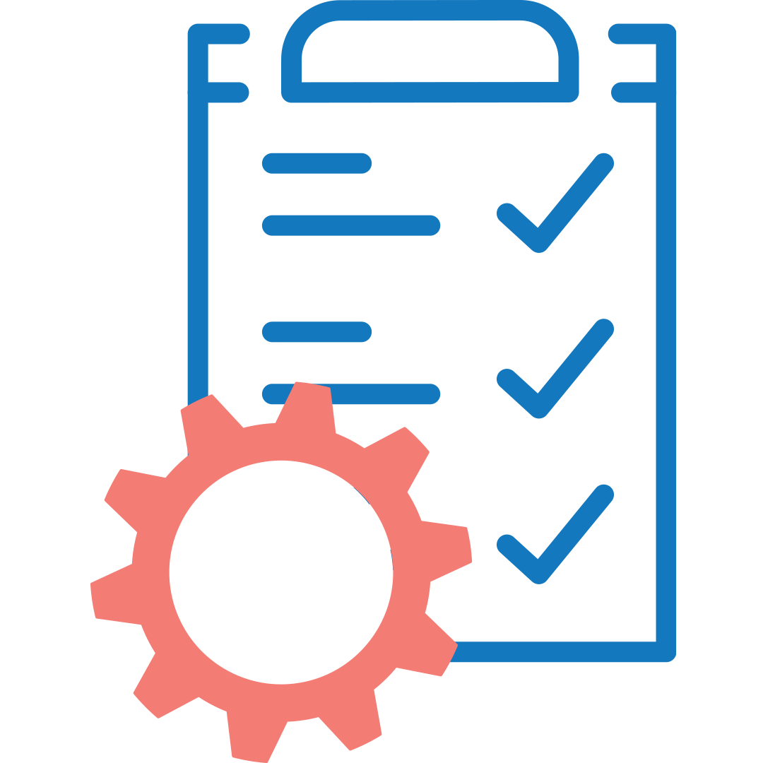 decorative icon of a checklist to show our process